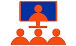 training icon - users watching a screen